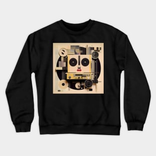 Retro Turntable Vintage Audio Record Player Crewneck Sweatshirt